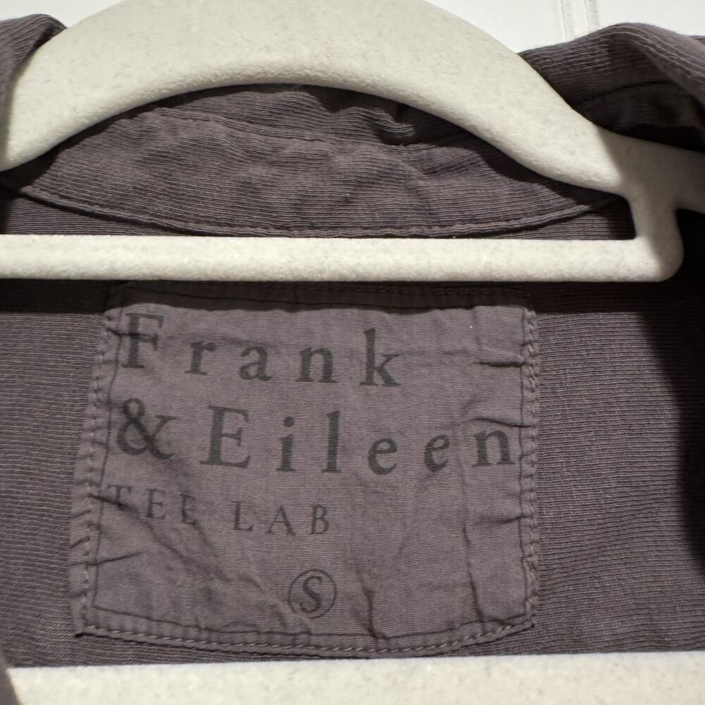 Frank Eileen Tee Lab Gray Knit Cotton Button Up Size Small - Picture 3 of 6